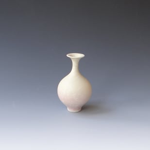 H S2504 Minivaasje, Porselein Kristalglazuur,h.11xd.6,5cm