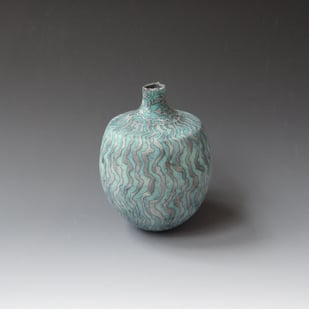 P B2503 Grey Green Vessel, 2025, H.16xd.11cm., Stoneware, Terra Delft1