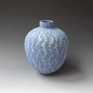 P B2505 Large Dark Blue Vessel, 2025, H.23,5xd.16cm., Stoneware, Terra Delft1