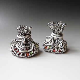 K M2513, Two Sets Marbles, 2025, Porcelain, Terra Delft