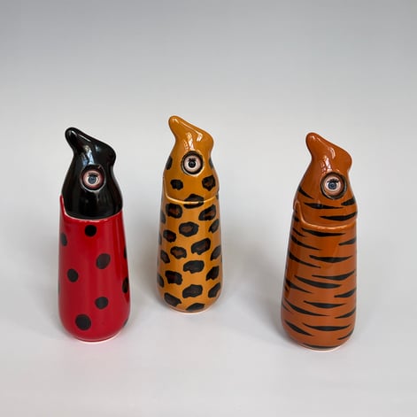 Sh A4 Dierendoosje, H. 17,5xd. 6, Terra Delft, Group