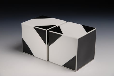 5 51 Cube Series 2019, Porselein 8x8xh8cm 2 Delen  (9)