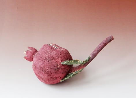 Pomegranate-2009-135x25x12cm-stoneware-lusterglaze-glass-4