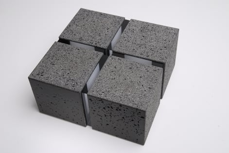 785 Cube Series 38. 2017 Keramiek Plexiglas, Wand(8)