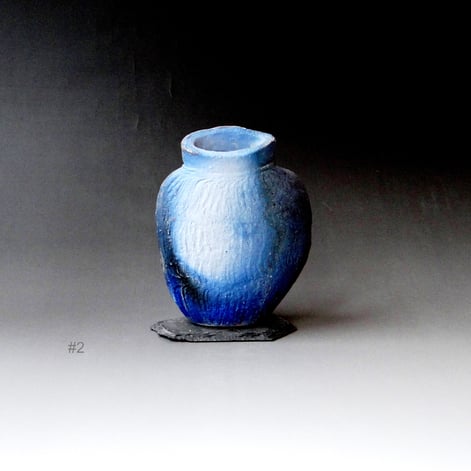 McW20-7 Vase object, stoneware, woodfired, 17x13x3 cm, TerraDelft1