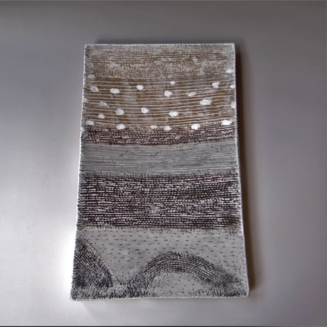 PB2305 Rectangular Plate, 3,5x46x28cm, stoneware, TerraDelft1