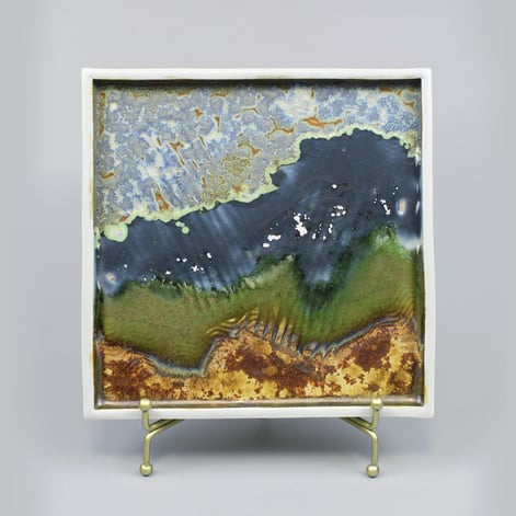 X C2507 Whispering Storm Valley, H.21x21x1.5cm,  1