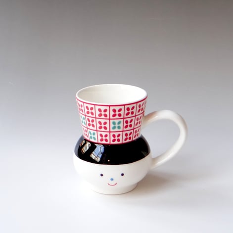 L L2518 Cup, H.10x13x8, Terra Delft, No.1
