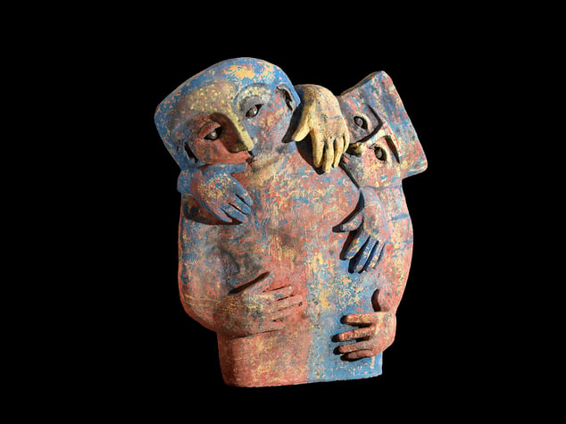 Corazon Andino,ceramica Quema Leña,52cmx42cmx15cm 