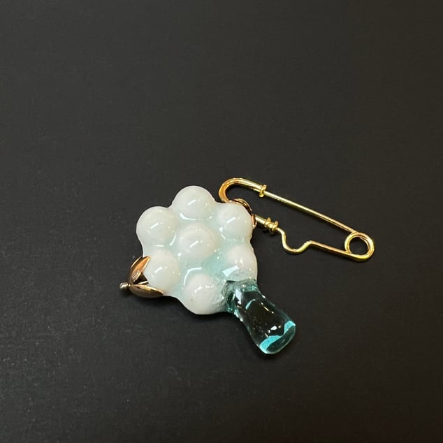 4 Arbor Brooch, 5x4x0.8 Cm, Terra Delft